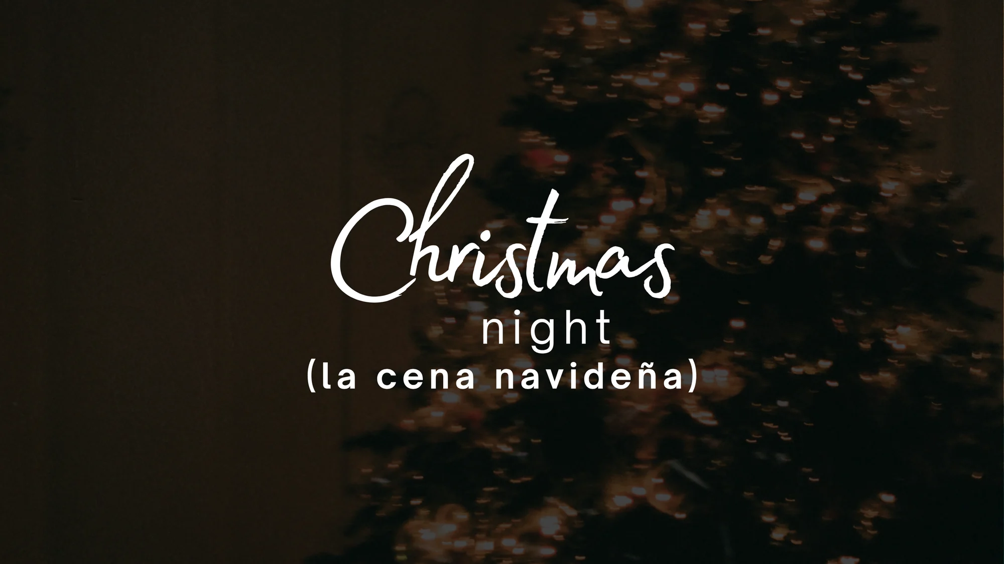 Christmas Night, la cena navideña